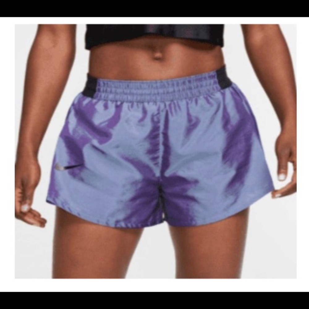 Nike Dri-Fit Running Shorts Holographic Flip L Blue Purple